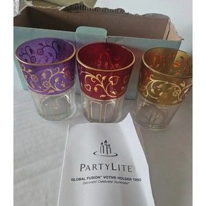 PartyLite Votive Holder Trio - Global Fusion P8372